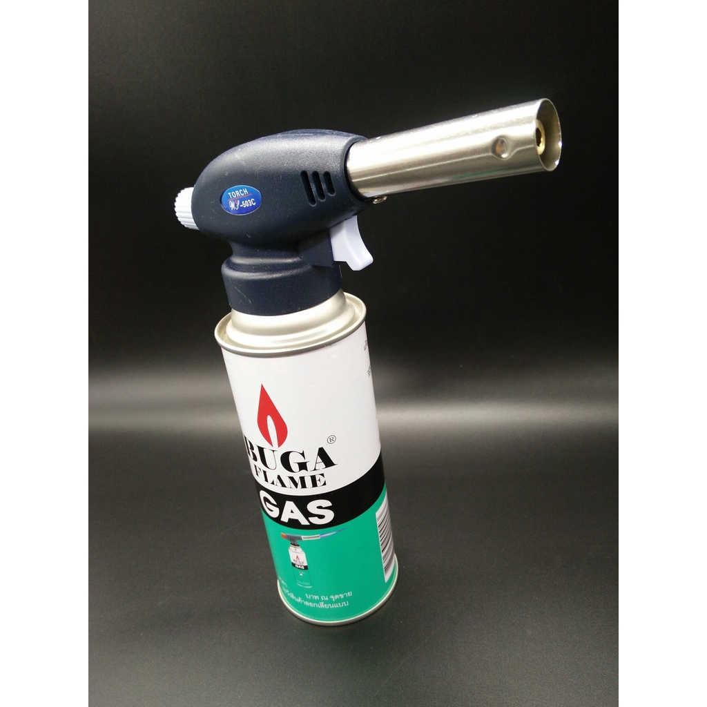แก๊สบูก้าฝาแดง สำหรับหัวพ่นไฟ , เตาพกพา BUGA FLAME GAS (ขนาด 375 ml ...