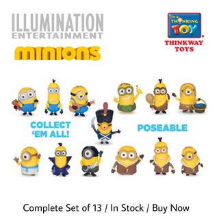 🇺🇲 ลิขสิทธิ์​แท้​จาก​อเมริกา 🇺🇲 Minions Collectible Action Figure Complete Set (13 แบบ)​