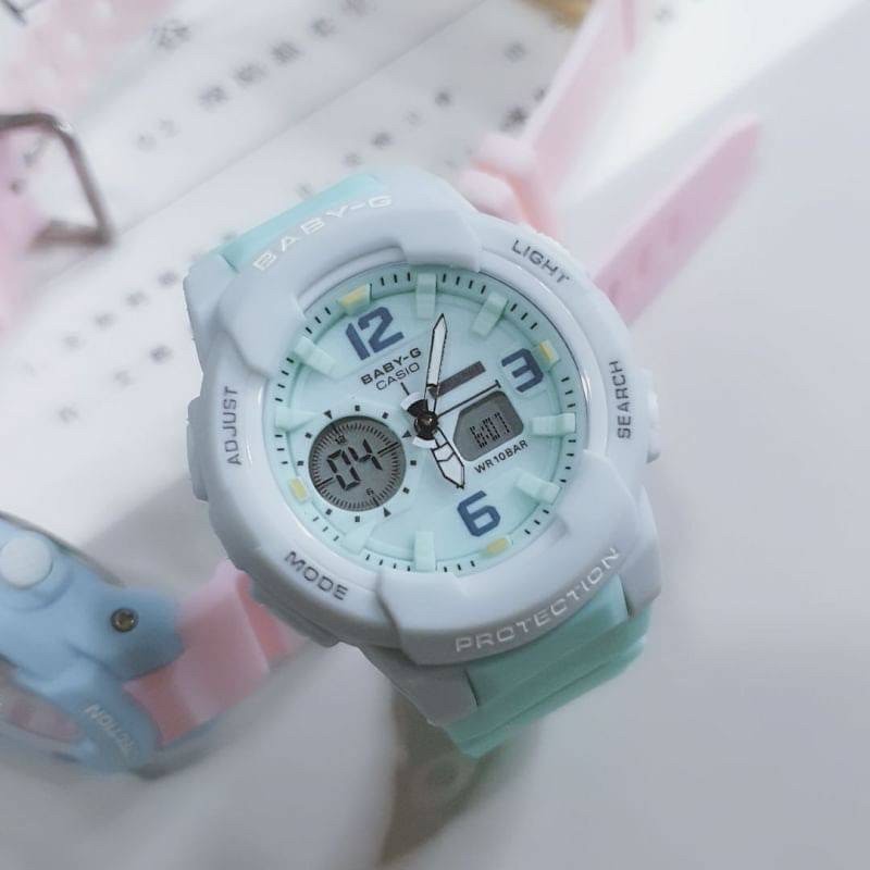 casio-baby-g-นาฬิกาข้อมือ-สายยาง-นาฬิกาข้อมือผู้หญิง-หน้าปัด-45mm