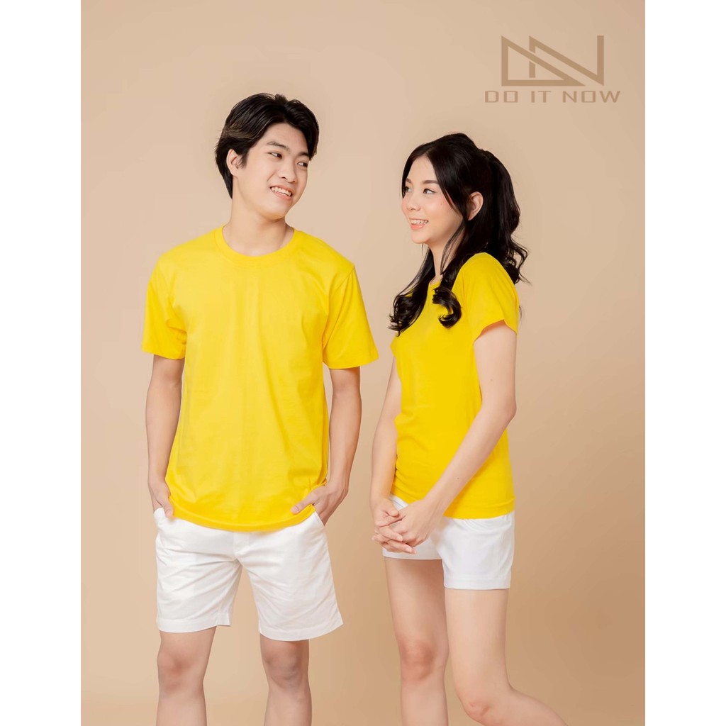 เสื้อคอกลมสีเหลือง-by-doitnow-สินค้าคุณภาพ-จากแห่งผลิตโดยตรง