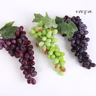 AG 1 Bunch Fake Grape Artificial Plastic Lifelike Faux Fruit Home Garden Decoration