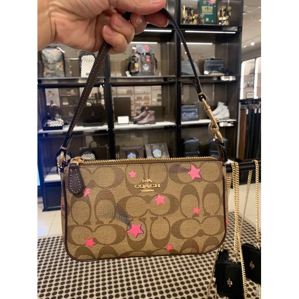 Coach Nolita 19 In Signature Canvas With Disco Star Print