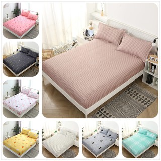 ผ้าปูที่นอน Fitted sheet 3.5 / 5 / 6ฟุต รัดมุมรอบเตียง 360องศา Soft