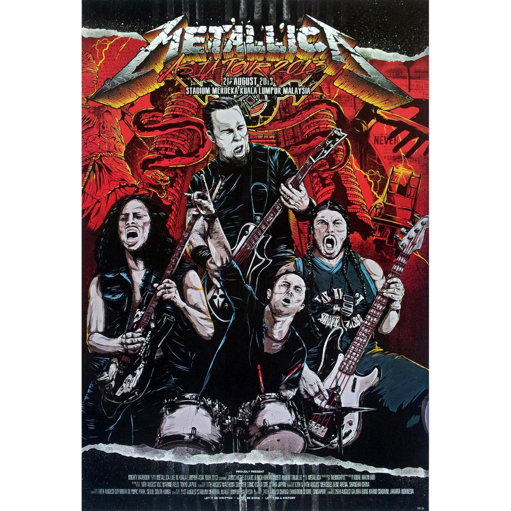 โปสเตอร์-รูปวาด-กราฟฟิก-คอนเสิร์ต-วง-ดนตรี-เฮฟวีเมทัล-เมทัลลิกา-metallica-poster-24-x35-นิ้ว-american-heavy-metal-rock