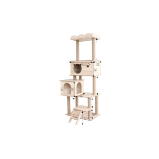 คอนโดแมว รุ่น CT07003 มาพร้อม ที่ลับเล็บแมว ของเล่นสัตว์เลี้ยง CAT-TOWER พร้อมส่ง!!!