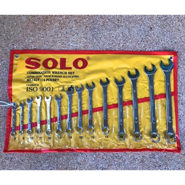 Time Hardware แหวนข้างปากตาย 14 ตัวชุด ยี่ห้อ SOLO ของแท้ ประแจแหวนข้าง ...