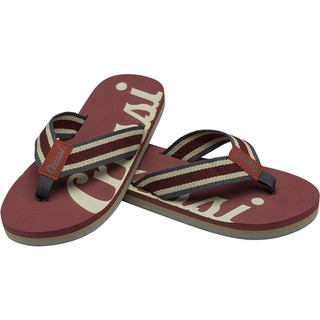 CRESSI PORTOFINO FLIP-FLOP MENS BEACH BURGUNDY FRAMEสีแดง-รองเท้าแตะ รองเท้าเดินชายหาด สีแดง