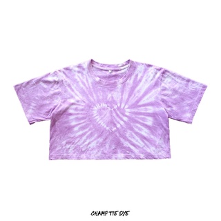 เสื้อครอปมัดย้อม เอวลอย Tie Dye  Crop top