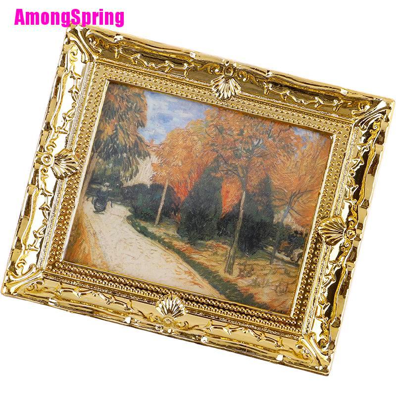 amongspring-เฟอร์นิเจอร์สีน้ํามันจิ๋ว-สําหรับตกแต่งบ้านตุ๊กตา