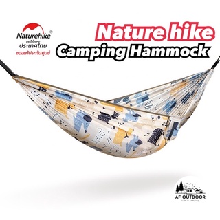 ส่งใน24 ชม เปล Naturehike 240T พิมพ์เปลญวน Ultralight กลางแจ้งกว้าง Camping Hammock รับน้ำหนัก 200 กก.