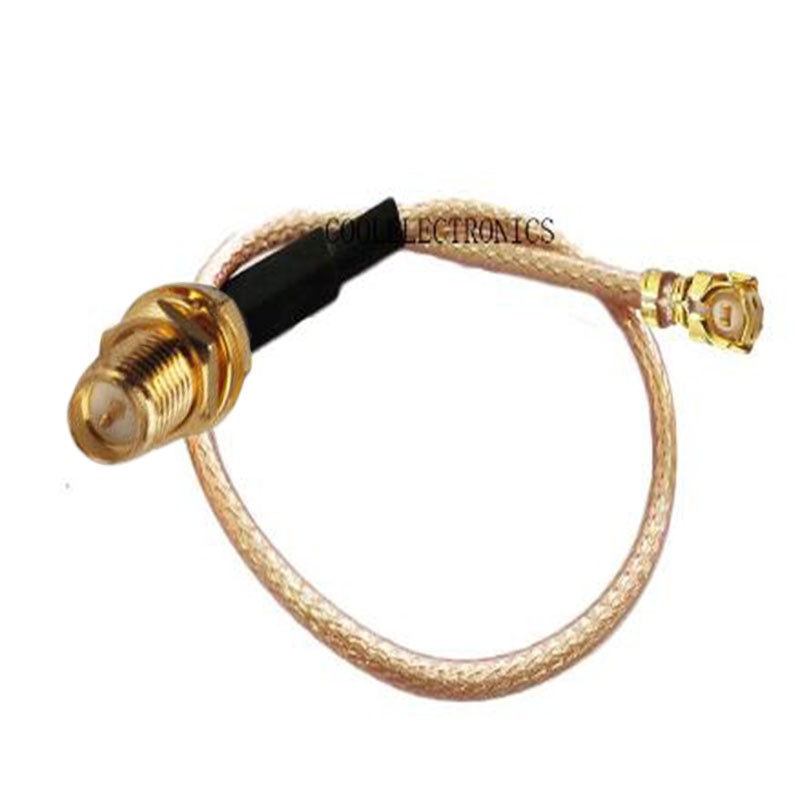 2 ชิ้น IPX U.FL IPEX หญิง RP-SMA หญิง Pin RF Coax อะแดปเตอร์ RG178 สาย ...