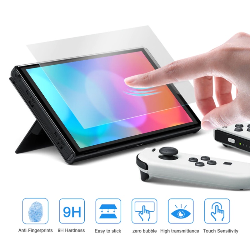 ภาพสินค้าDOBE TNS-1156 Tempered Glass Screen Protector Anti-fingerprint for Nintendo Switch OLED จากร้าน tinzshop บน Shopee ภาพที่ 7