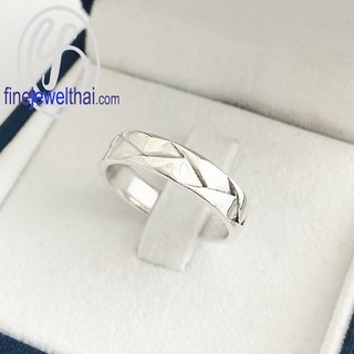 Finejewelthai แหวนเงิน-เงินแท้925-แหวนหมั้น-แหวนแต่งงาน-Silver-Wedding-Ring - R127800