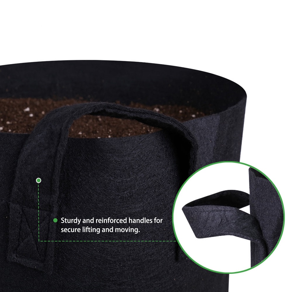แพ็ค-5-กระถางผ้าปลูกต้นไม้-ถุงปลูกต้นไม้-5-gallon-smart-pot-grow-bags-fabric-pot