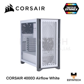 Case (เคส) Corsair 4000D TG Airflow White ของใหม่