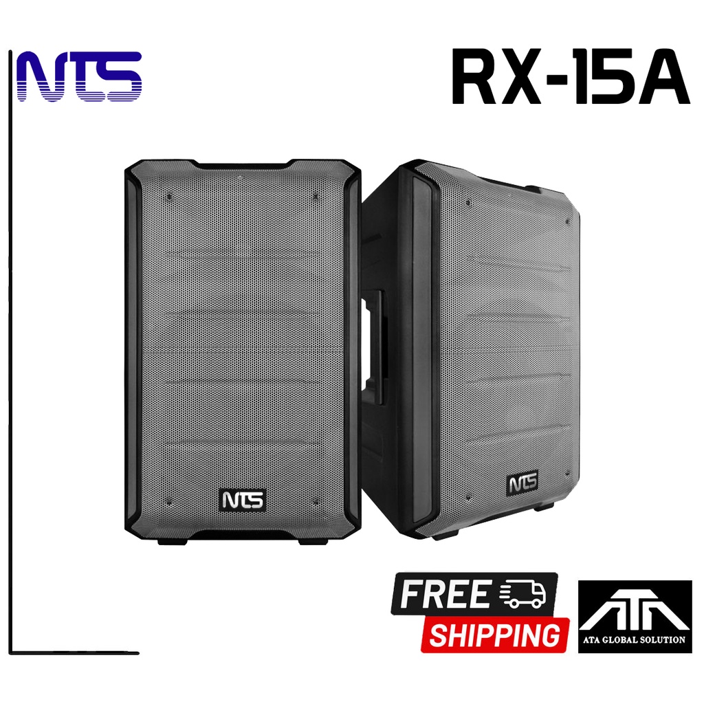 NTS RX-15A ตู้ลำโพง 15 นิ้ว พร้อมแอมป์ในตัว มี BLUETOOTH, FM, ช่องเสียบ ...
