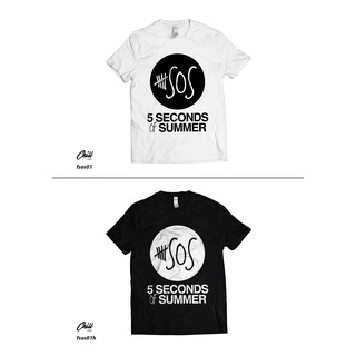 คอลูกเรือเสื้อยืดคอกลมเสื้อยืด พิมพ์ลาย I CUSTOM I Music I POP I TSHIRT I GILDAN SUMMER 1 I 5 วินาทีผ้าฝ้ายแท้