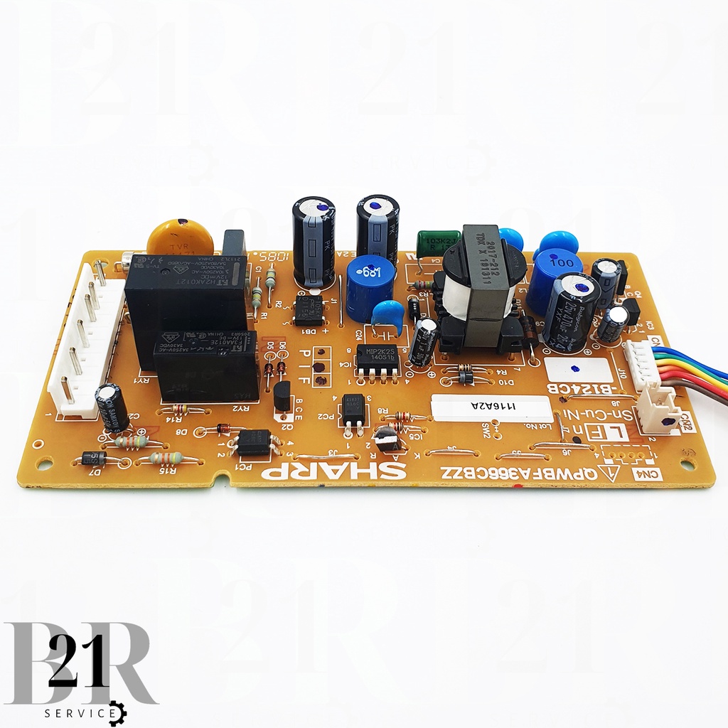 fpwb-b124cbkz-บอร์ดตู้เย็นชาร์ป-main-pwb-อะไหล่แท้บริษัท