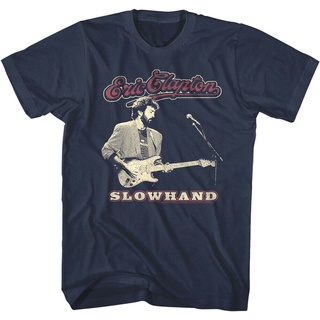 【100% cotton】Funny Mens tshirt Eric Clapton Slowhand Album Mens T Shirt Greatest Guitarist Rock Concert 70S Multi Color