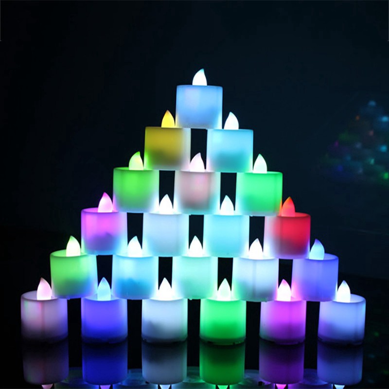 ภาพสินค้าโคมไฟเทียน LED เปลี่ยนสีอัตโนมัติ สำหรับตกแต่งบ้าน จากร้าน ly447027498.th บน Shopee ภาพที่ 5