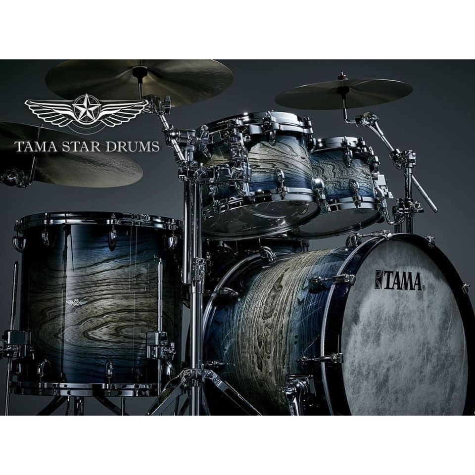 กลองชุด-4ใบ-tama-star-walnut-drum-hand-crafter-in-japan