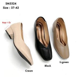 ภาพหน้าปกสินค้าprettycomfort รองเท้าแฟชั่น รองเท้าคัทชู รองเท้าใส่ทำงาน หญิง ทรงหัวตัด หน้ากว้าง เท้าบาน เท้าอวบก็ใส่ได้สูง1นิ้ว SM3324 ที่เกี่ยวข้อง