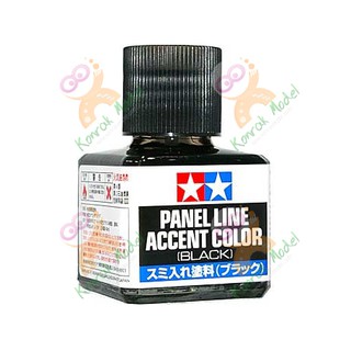 ราคาและรีวิวTAMIYA 87131 น้ำยาตัดเส้น Panel Line Accent Color - Black 40ML