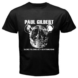 MR. ผ้าฝ้าย ลําลอง ไม่ซ้ําใคร Big Paul Gilbert Music Bands เสื้อยืด สีดํา สําหรับผู้ชาย O65YT663930สามารถปรับแ