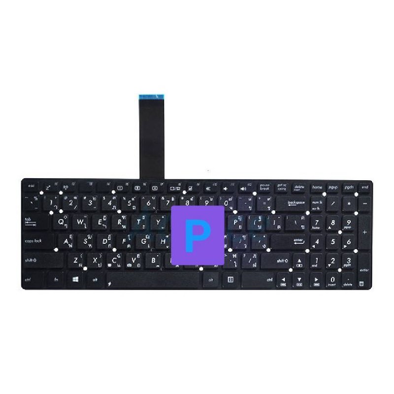 Tastiera Tedesca QWERTZ Di Ricambio Per Notebook Asus, Nero, Compatibile Con Modelli B53, F55, F75, X55 E Altri
