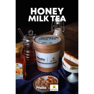ภาพหน้าปกสินค้าHoney Milk Tea (ไอศกรีม ชานมน้ำผึ้ง 1 ถ้วย 16 oz.) - Molto premium Gelato ที่เกี่ยวข้อง