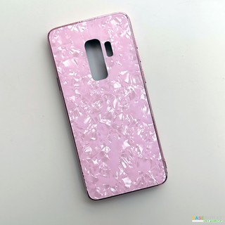 เคส Samsung Galaxy S9 ขอบเงิน ผิวมุก เงา สวย หรู งานสวยมาก ขอบเงาโครเมียม