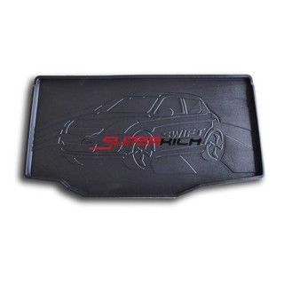 ถาดยางปูพื้นสัมภาระ ถาดท้ายเอนกประสงค์สีดำ (trunk Tray) / SWIFT 2012