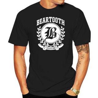 เสื้อยืด พิมพ์ลาย Beartooth Disgusting สีดํา สําหรับผู้ชาย เสื้อยืดลําลอง ผ้าฝ้าย 100% แขนสั้น คอกลม ทรงหลวม แฟชั่นสํา