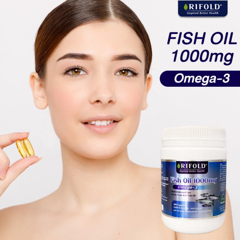 ภาพสินค้าRifold Fish Oil Omega-3 น้ำมันปลารีโฟล์ 400 Capsules สุดคุ้มจากออสเตรเลีย จากร้าน australia.vitamins บน Shopee ภาพที่ 2