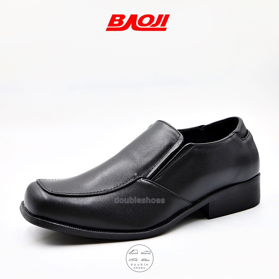 baoji-รองเท้าหนังนักศึกษา-รองเท้าหนังทำงาน-หัวตัด-สีดำ-รุ่น-bj8015-ไซส์-40-45