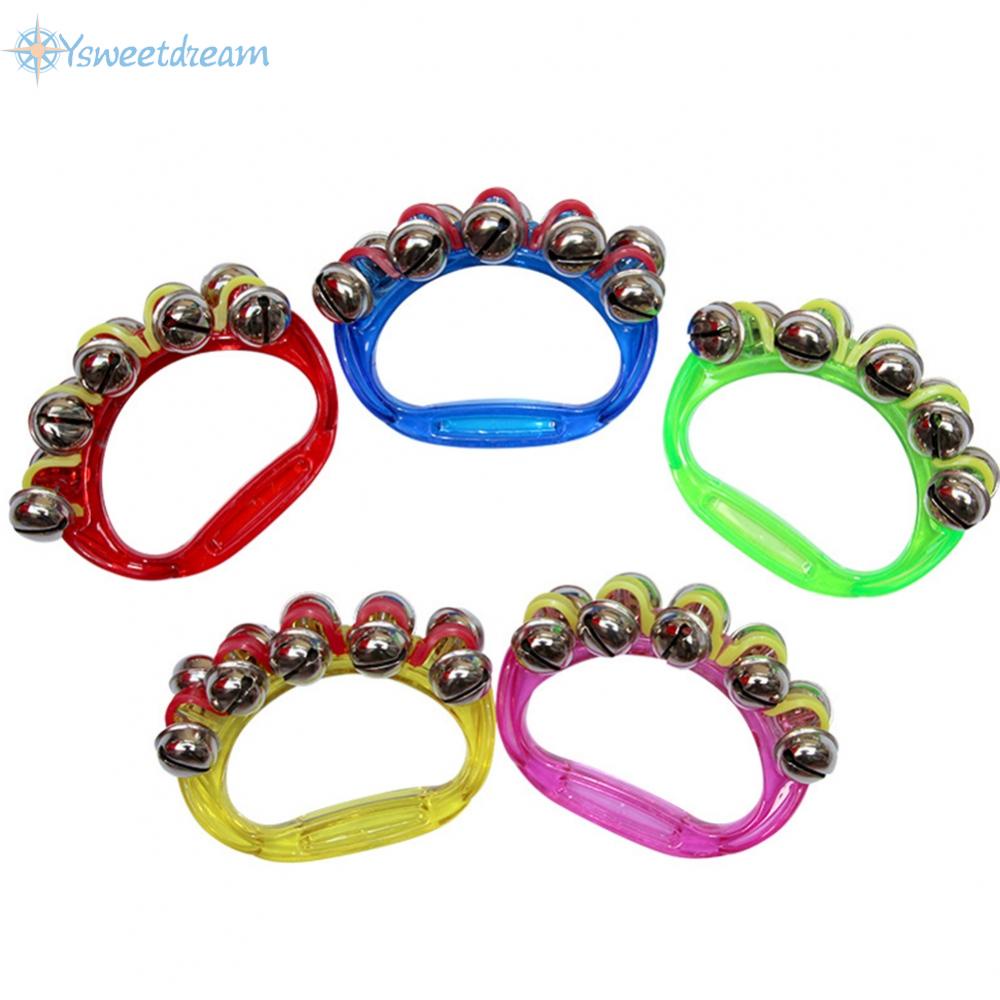 Jingle Rattle Sleigh Bells กระดิ่งมือจับเครื่องดนตรีของเล่นสําหรับเด็ก ...