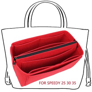 Evertoner กระเป๋าถือ กระเป๋าเครื่องสําอาง แบบพกพา สําหรับ SPEEDY 25 30 35 Neverfull