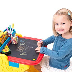 crayola-โต๊ะและเก้าอี้วาดรูป2in1-สำหรับเด็ก3-6ขวบ