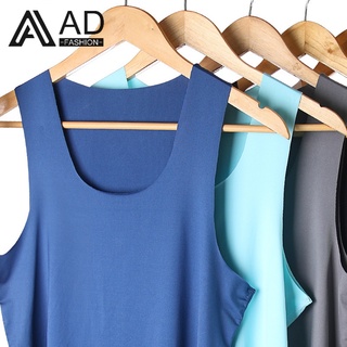 Adfashion เสื้อกล้ามเสื้อกล้ามผ้าไหมระบายอากาศแบบยืดหยุ่นสําหรับผู้ชาย 091