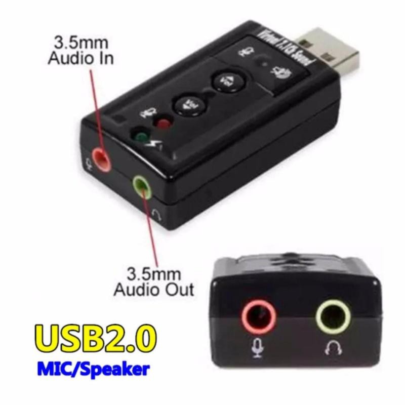 ภาพสินค้าซาวด์การ์ด การ์ดเสียงUSB2.0 Sound Card Adapter Audio 3D 12Mbps Virtual 7.1 จากร้าน preeyawadeebam บน Shopee ภาพที่ 7