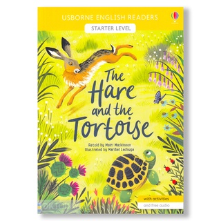 DKTODAY หนังสือ USBORNE READERS STARTER:THE HARE AND THE TORTOISE(free online audio British English and American English