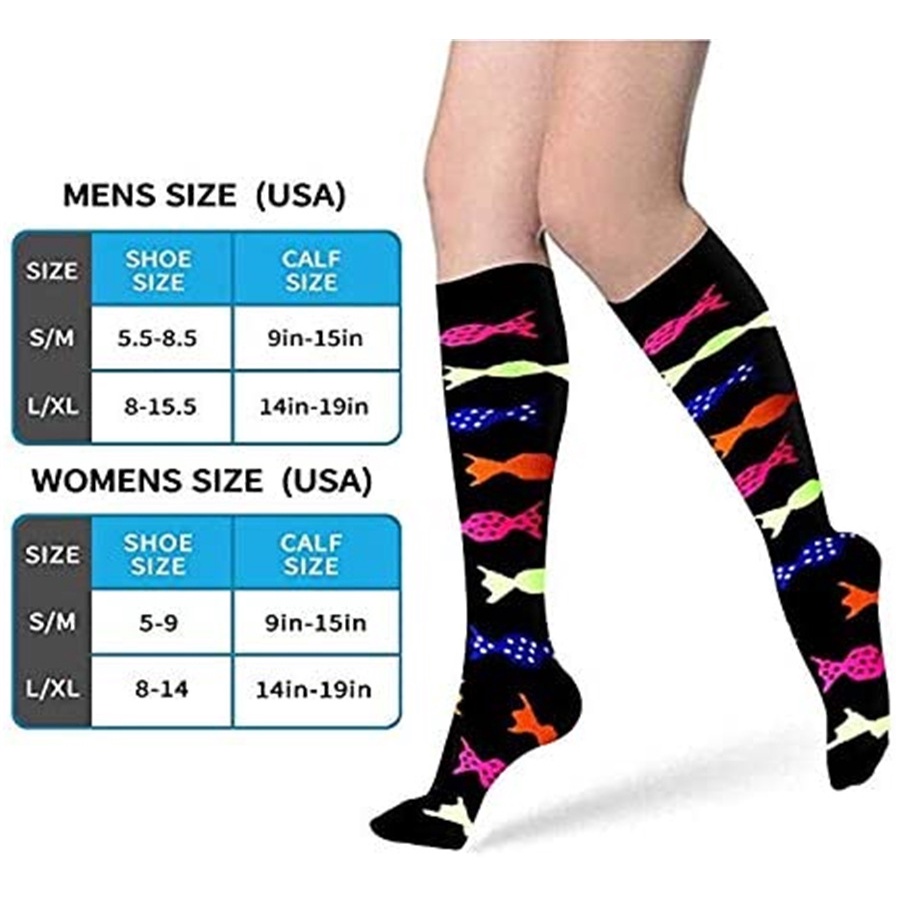 ถุงเท้ากีฬา-ผ้าไนล่อน-ข้อยาว-ความดันสูง-เหมาะกับวิ่งกลางแจ้ง-สําหรับผู้ชาย-และผู้หญิง