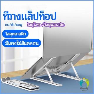 Comfy แท่นวางแล็ปท็อป  สามารถพับเก็บได้  วงเล็บมัลติฟังก์ชั่น ปรับได้หลายมุม Notebook stand