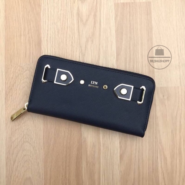 lyn-mira-long-wallet-outlet-สีกรม