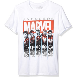 เสื้อยืดโอเวอร์ไซส์เสื้อยืดลําลอง ผ้าฝ้ายแท้ พิมพ์ลายกราฟฟิค Avengers Endgame แฟชั่นสําหรับผู้ชายS-4XL