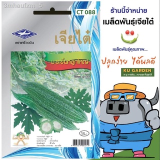 CHIATAI 🇹🇭 ผักซอง เจียไต๋ มะระขี้นกลูกใหญ่ O088 ประมาณ 12 เมล็ด มะระ เมล็ดพันธุ์ เมล็ดพันธุ์ผัก ผักสวนครัว ผักเจียไต๋