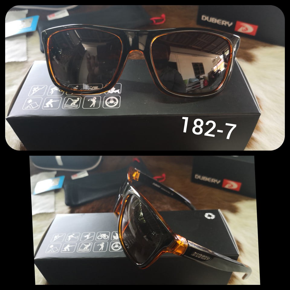 ส่งจากไทย-ของแถม-แว่นกันแดด-รุ่น182-7-เลนส์-polarized-ของแท้100-ตัดแสง-สบายตา-ยี่ห้อ-dubery