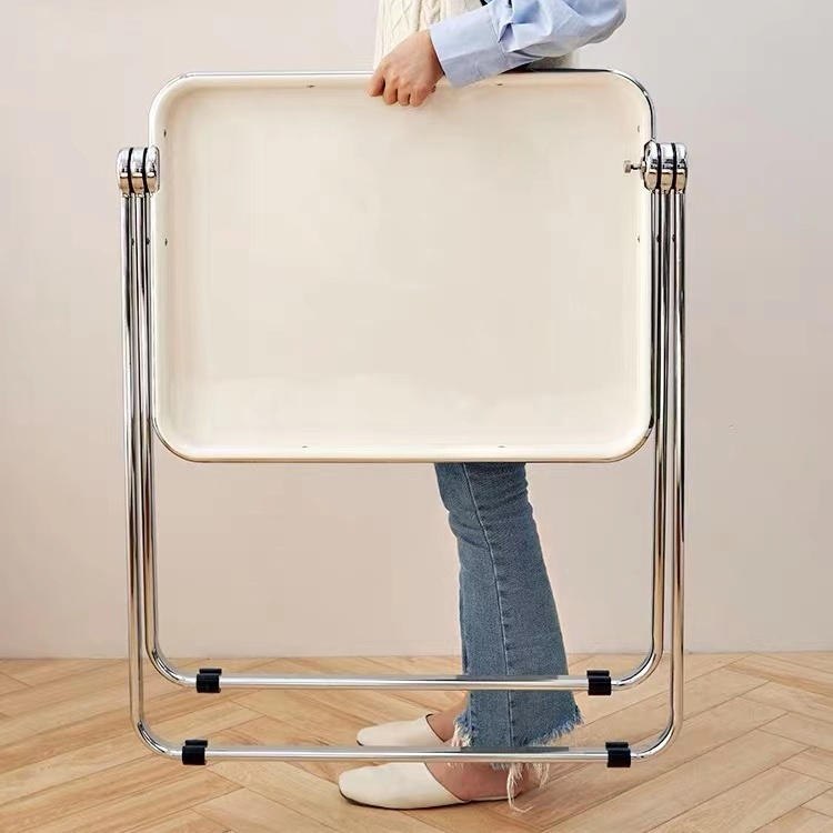 เก้าอี้-เก้าอี้พับได้-เก้าอี้เหล็กสีดำ-กางออก-ขนาด-72x51x66-cm-น้ำหนัก-150kg-เก้าอี้ทานอาหา