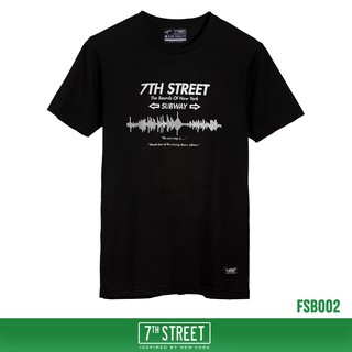 7th Street เสื้อยืด รุ่น FSB002 SUBWAY-ดำ ของแท้ 100%