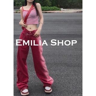 EMILIA SHOP  กางเกงขายาว กางเกง กางเกงขายาวผู้หญิง 2022 ใหม่  สบาย High quality Stylish พิเศษ ES220152 36Z230909